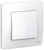 Выключатель с рамкой Systeme Electric Blanca 1-кл. белый картинка